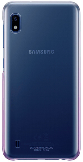 Бампер оригинальный Samsung Gradation для A10 (фиолетовый)